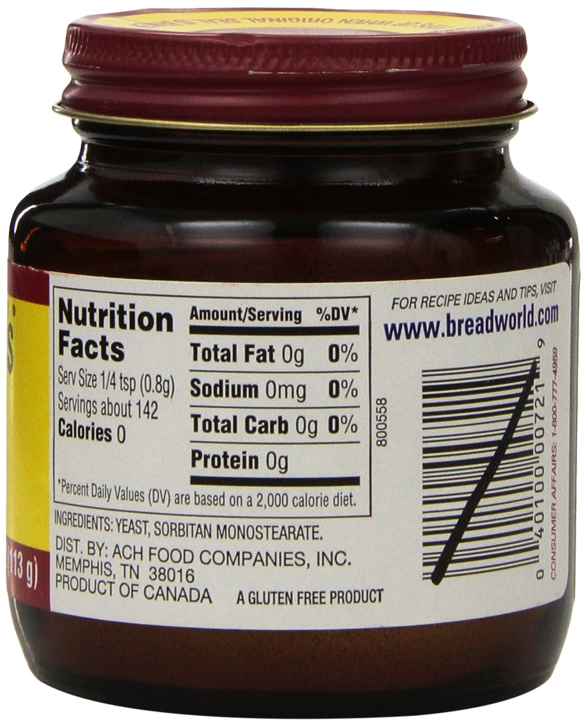 Fleischmanns Yeast, ActiveDry 4 oz Jar