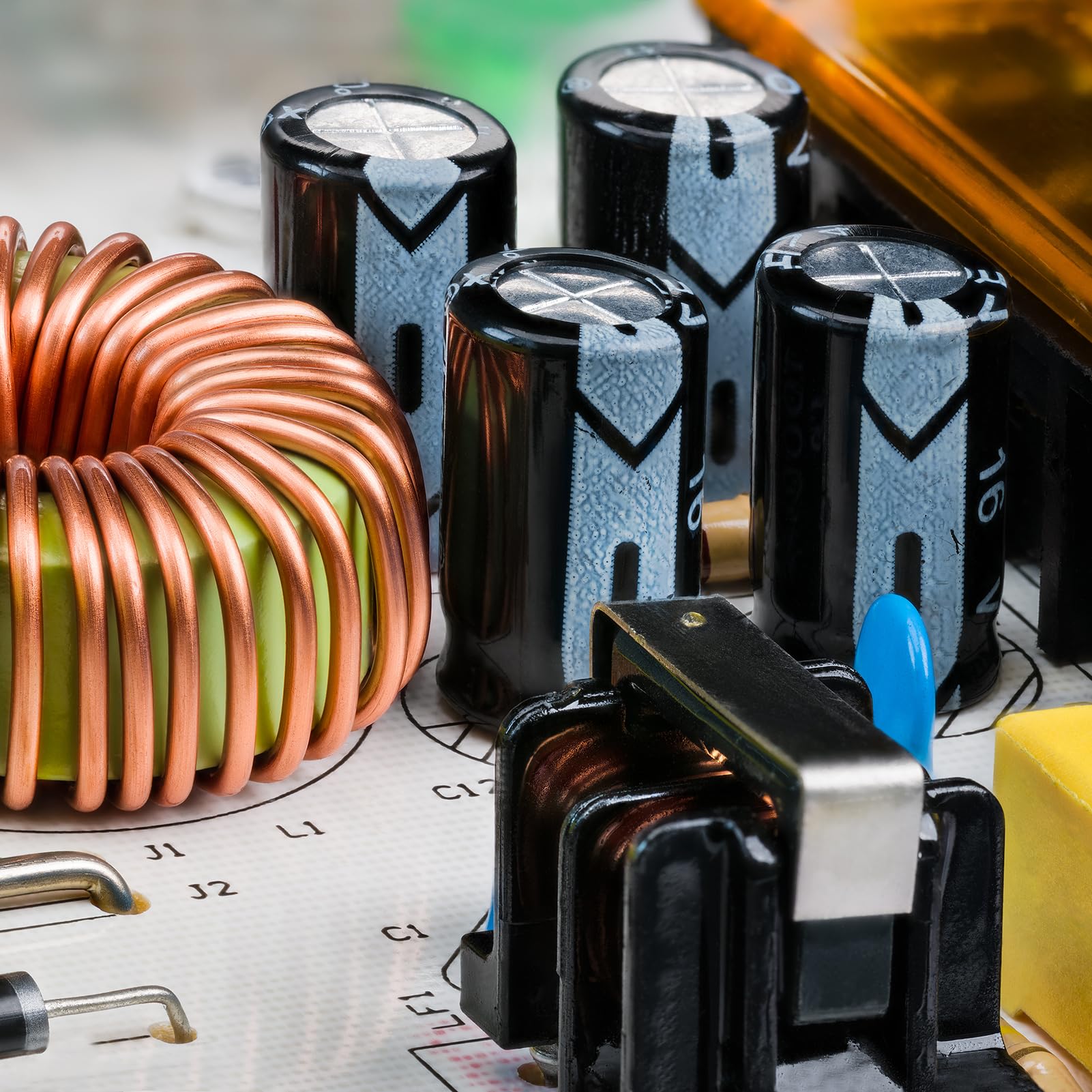 ALLECIN 24 Values Electrolytic Capacitor Assortment Kit from 0.1uF to 1000uF 10V 16V 25V 50V in-line Aluminum Capacitors Set