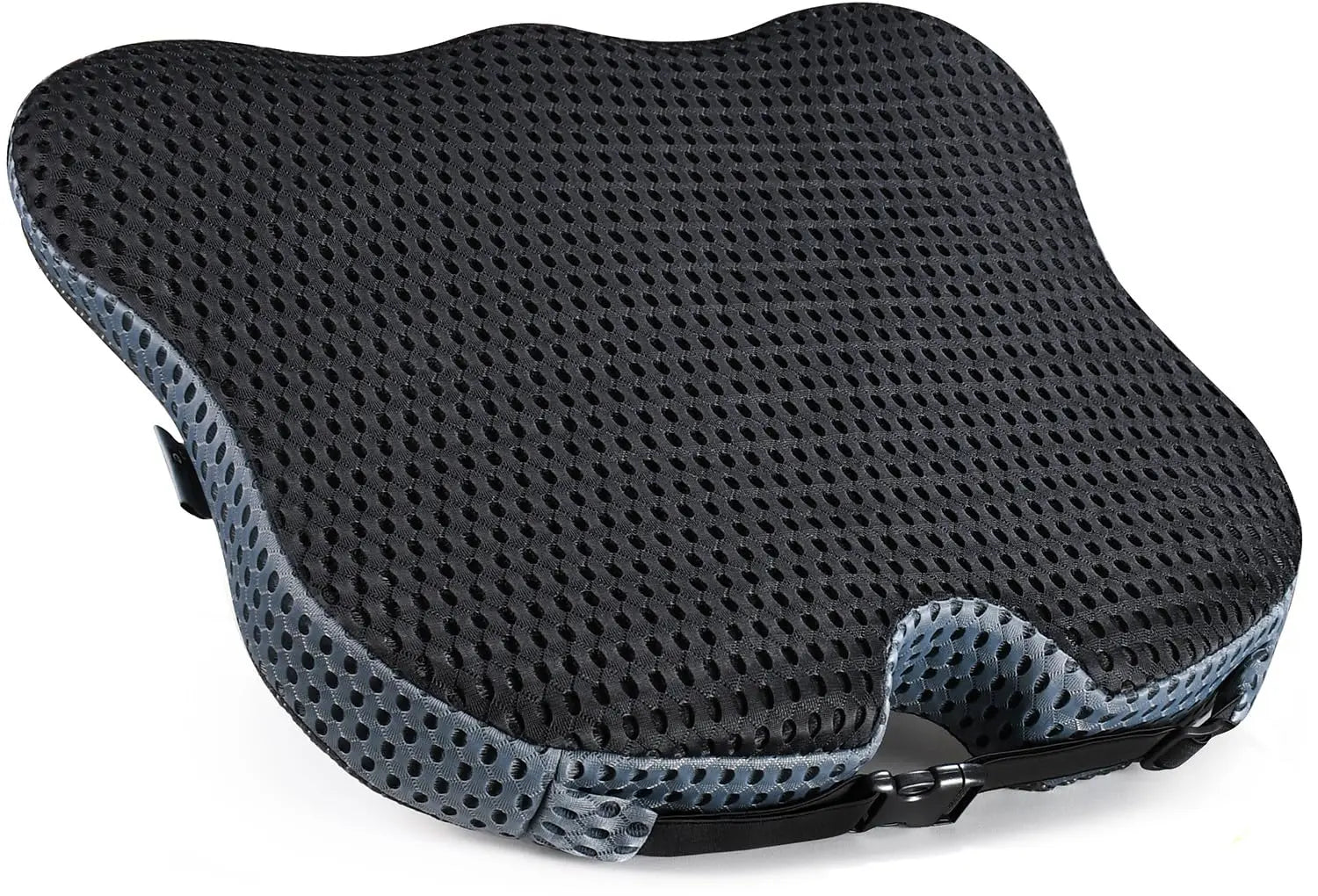 Soft Dense Memory Foam Car Seat Cushion for Driving - Seat Cushion for Car Seat Driver with Wedge Design & Raised Back to Broaden Vision, Provides Comfort for Lower Back & HIPS (Passenger Use Too)