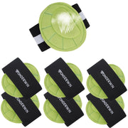 Arch Support Compression Sleeves, 3 Pairs, Cushioned Foot Relief for Plantar Fasciitis and Fallen Arches, Black/Green
