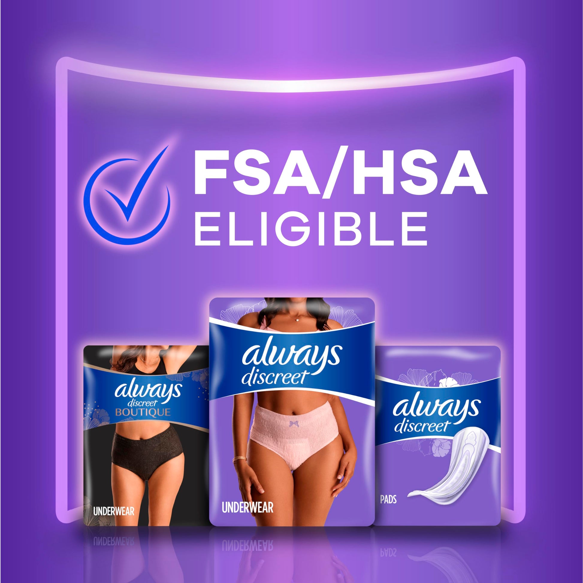 Always Discreet Adult Incontinence Underwear for Women and Postpartum Underwear, XXL, Up to 100% Bladder Leak Protection, 13 Count