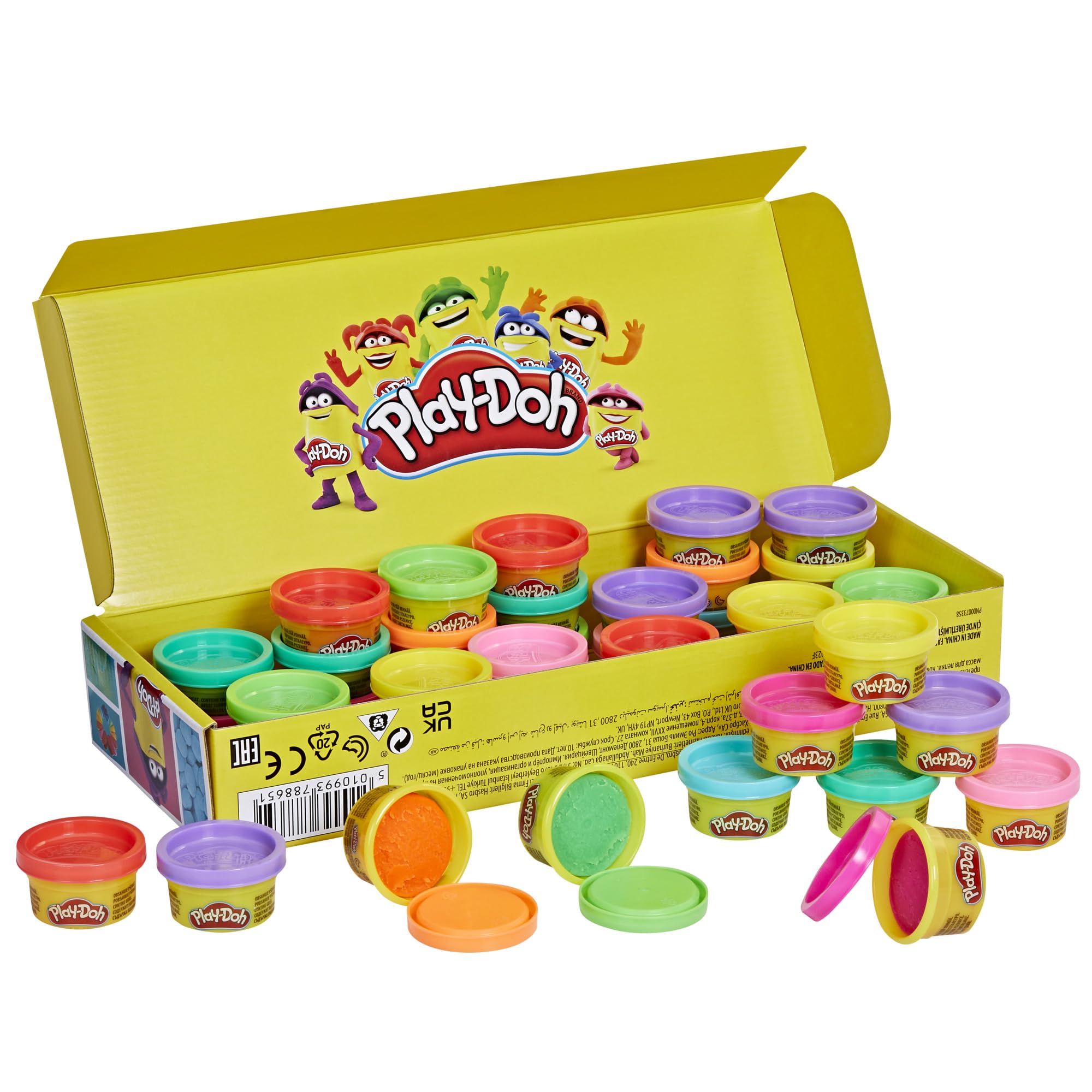Play Doh Bulk Handout 42-Pack of 1-Ounce Modeling Compound Cans, Back to School Gifts, Prizes, & Party Favors, Kids Arts & Crafts, Preschool Toys, Ages 2+ (Amazon Exclusive)