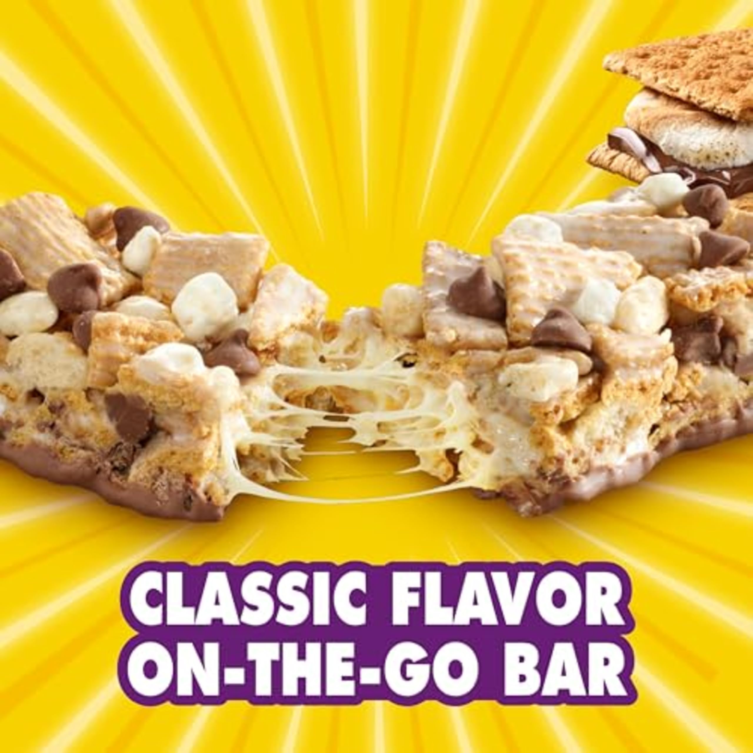 Lucky Charms and Golden Grahams S'mores Cereal Treat Bars, Snack Bars, Variety Pack, 28 Ct, 26.7 oz