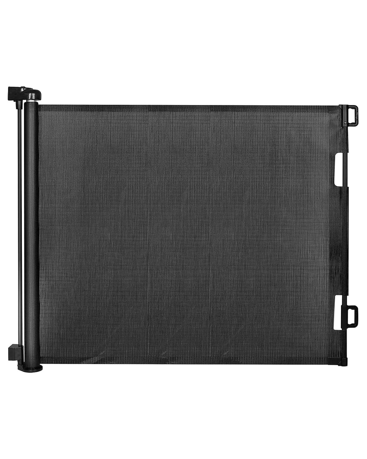 Veraste Retractable Baby Gate for Doorways and Stairs, Mesh Safety Gate for Pet, Indoor & Outdoor Use, One-Hand Operation, Easy Installation, 33.6" Tall, Expands to 55" Wide(Black,33.6"x55")