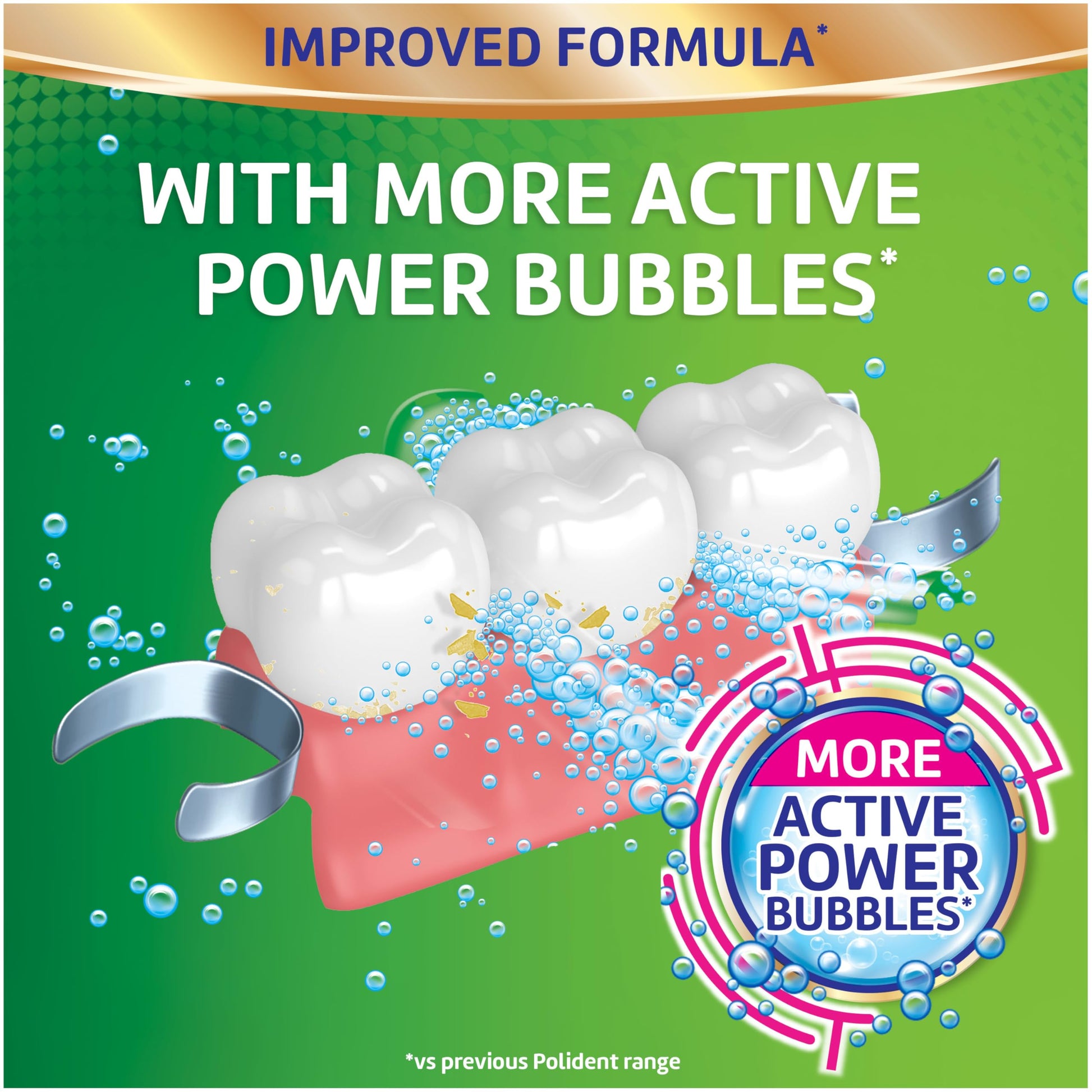 Polident Overnight Whitening Antibacterial Dental Appliance Cleanser Tablets, 60 Count