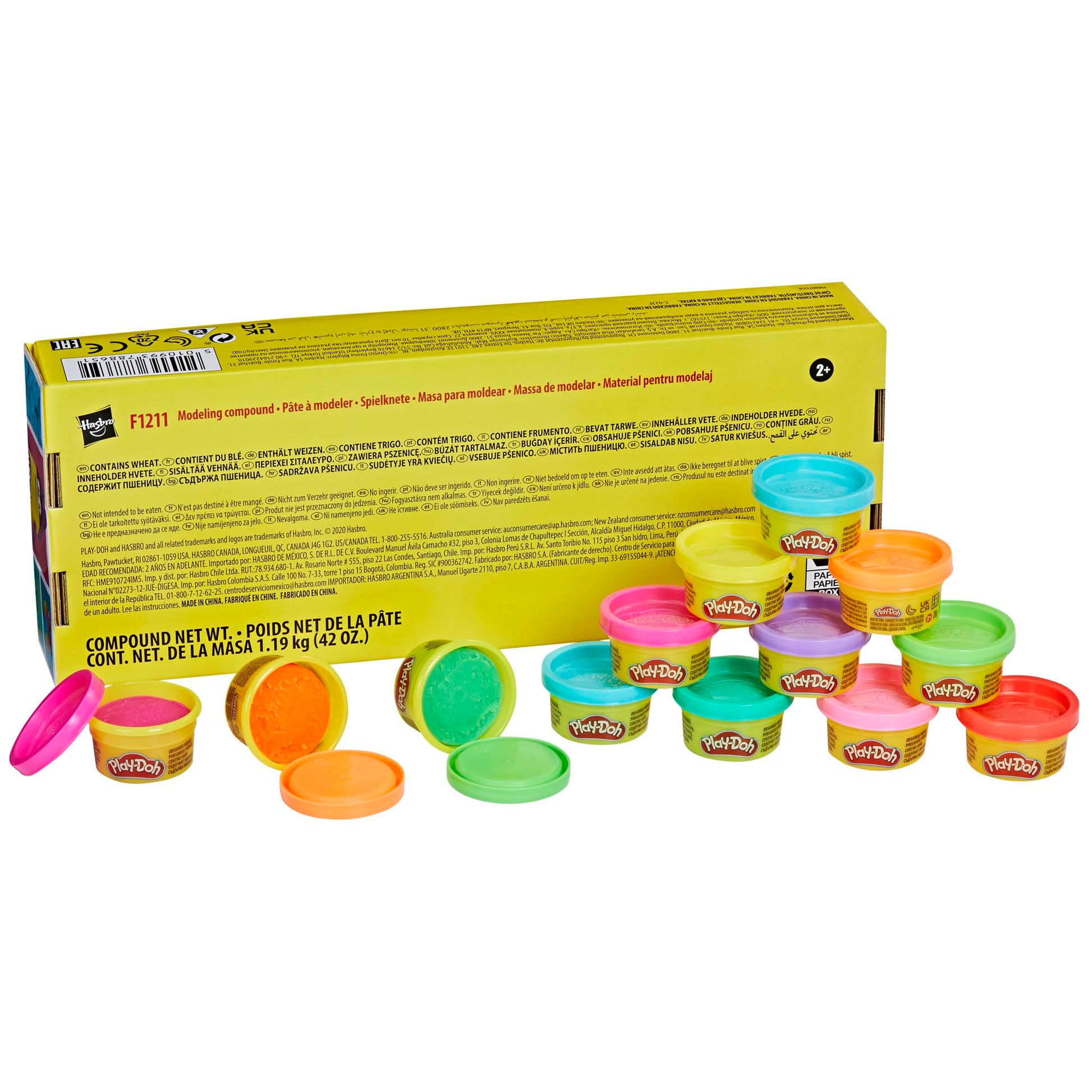 Play Doh Bulk Handout 42-Pack of 1-Ounce Modeling Compound Cans, Back to School Gifts, Prizes, & Party Favors, Kids Arts & Crafts, Preschool Toys, Ages 2+ (Amazon Exclusive)
