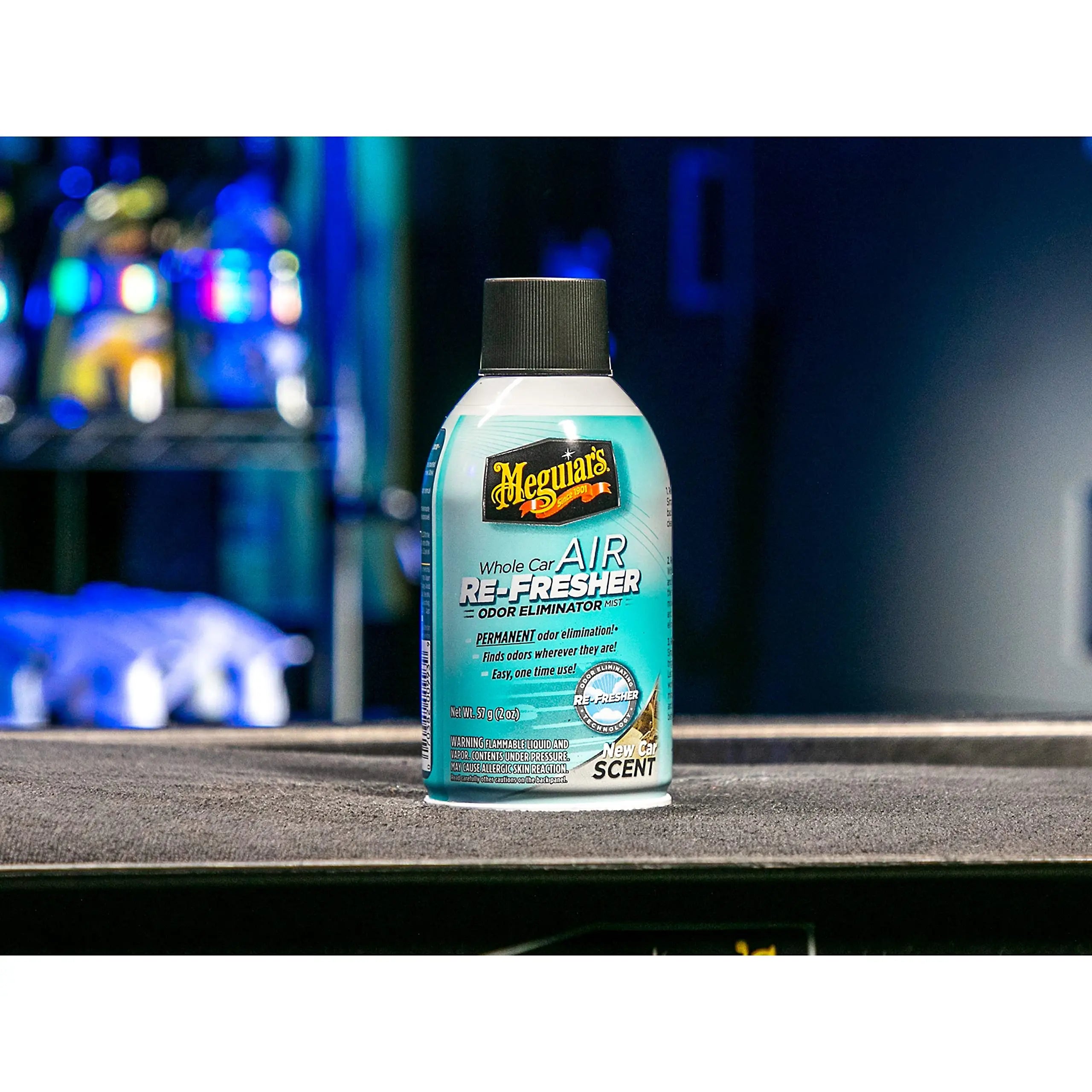 Meguiar's G16402 Whole Car Air Re-Fresher Odor Eliminator Mist, New Car Scent, 2 Fluid Ounces