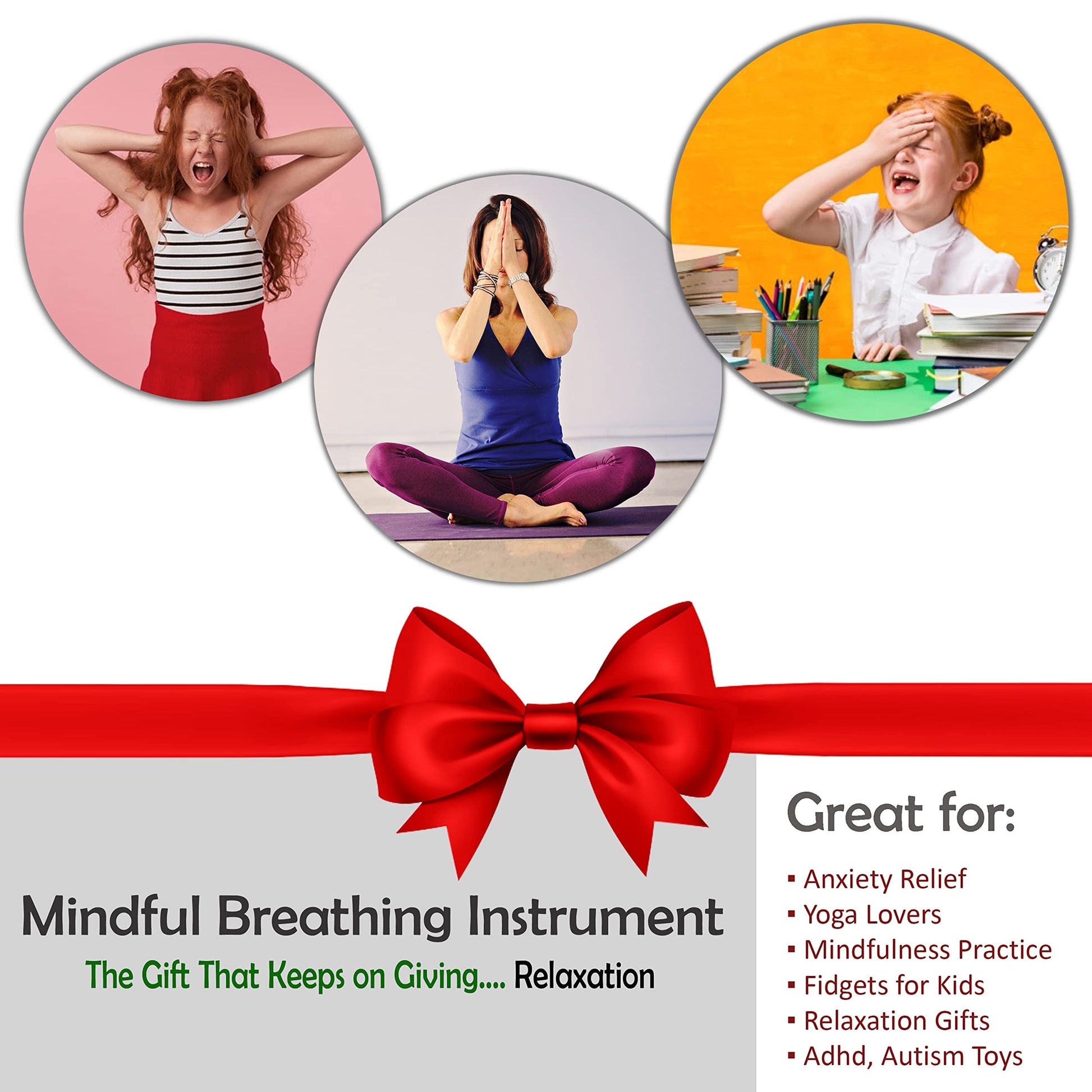 4E's Novelty y Expandable Breathing Ball Sphere - Breathing Visual, Fidget Toys Expands from 6 to 12" Expanding Sphere for Kids & Adult