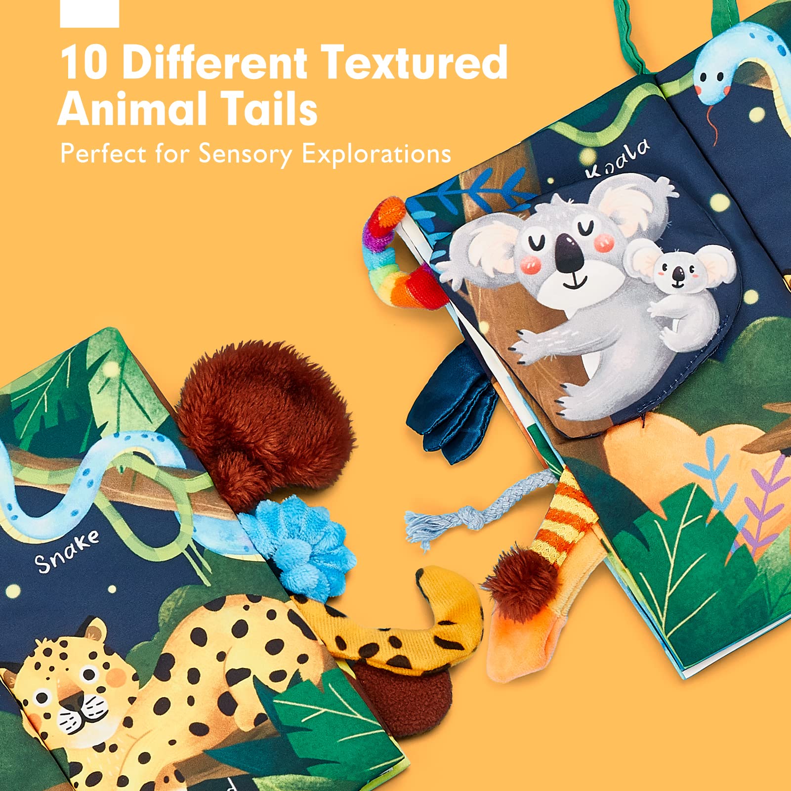 hahaland Baby Books 0-6 Months,Infant Tummy Time Toy Sensory Toys 6 to 12 Months Touch Feel Book Travel Toy Gifts for Boy Girl 0-3 Month Baby Shower Christmas Birthday Gifts Stocking Stuffers (Single)
