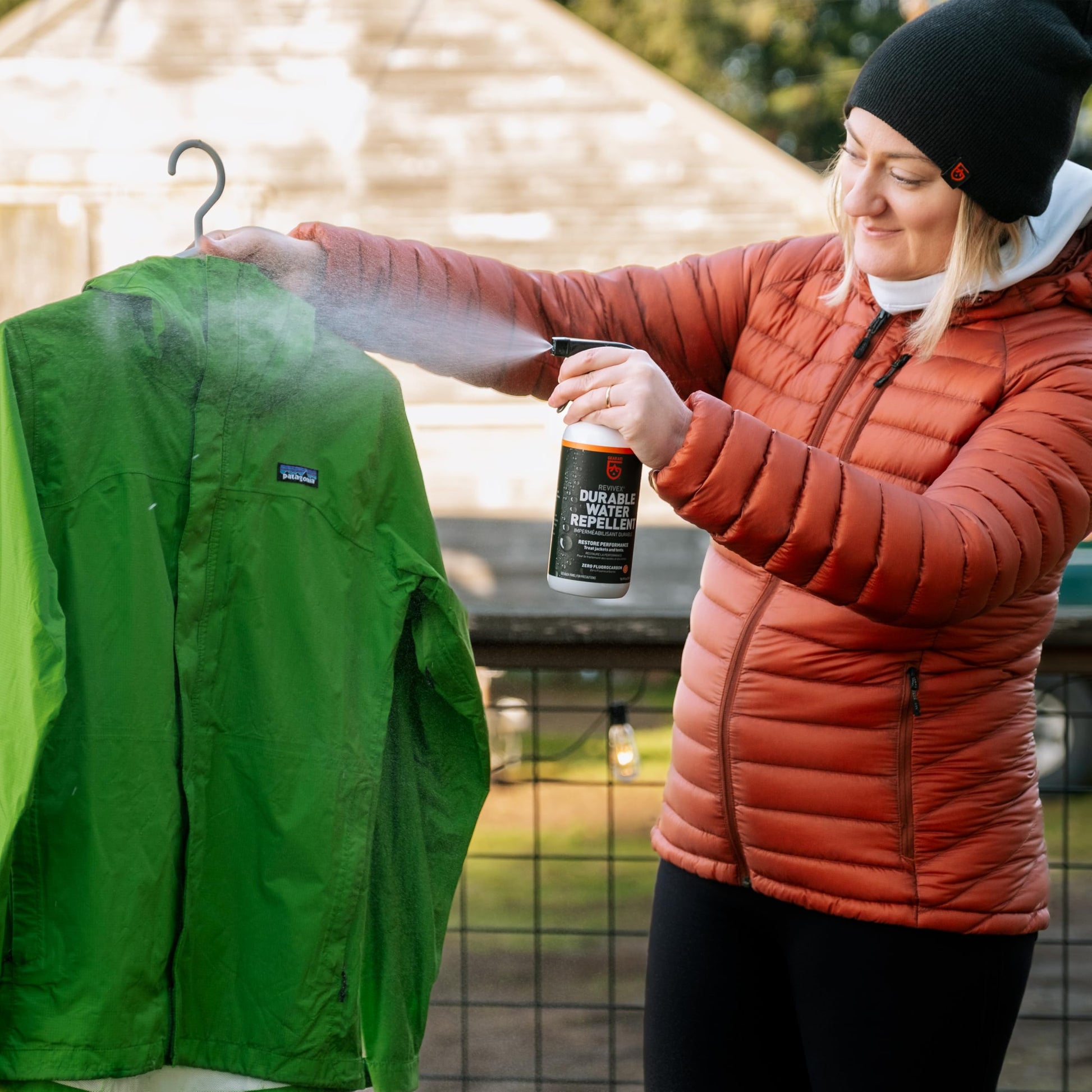 GEAR AID Revivex Durable Water Repellent (DWR) Spray for Waterproofing, Restoring Performance on Nylon Jackets, Gore-TEX, Paddle and Camping Gear, Non-aerosol 16.9 oz
