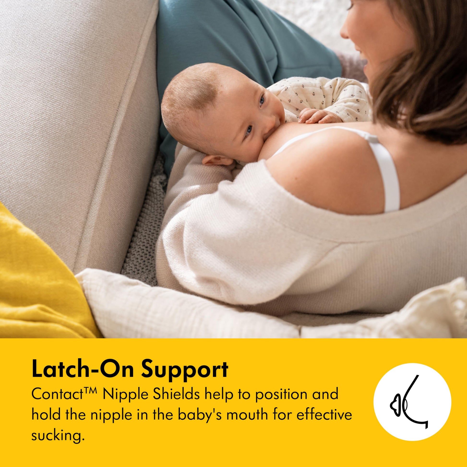 Medela Contact Nipple Shields, Medium 20mm | for Latching Difficulties During Breastfeeding, Flat or Inverted Nipples