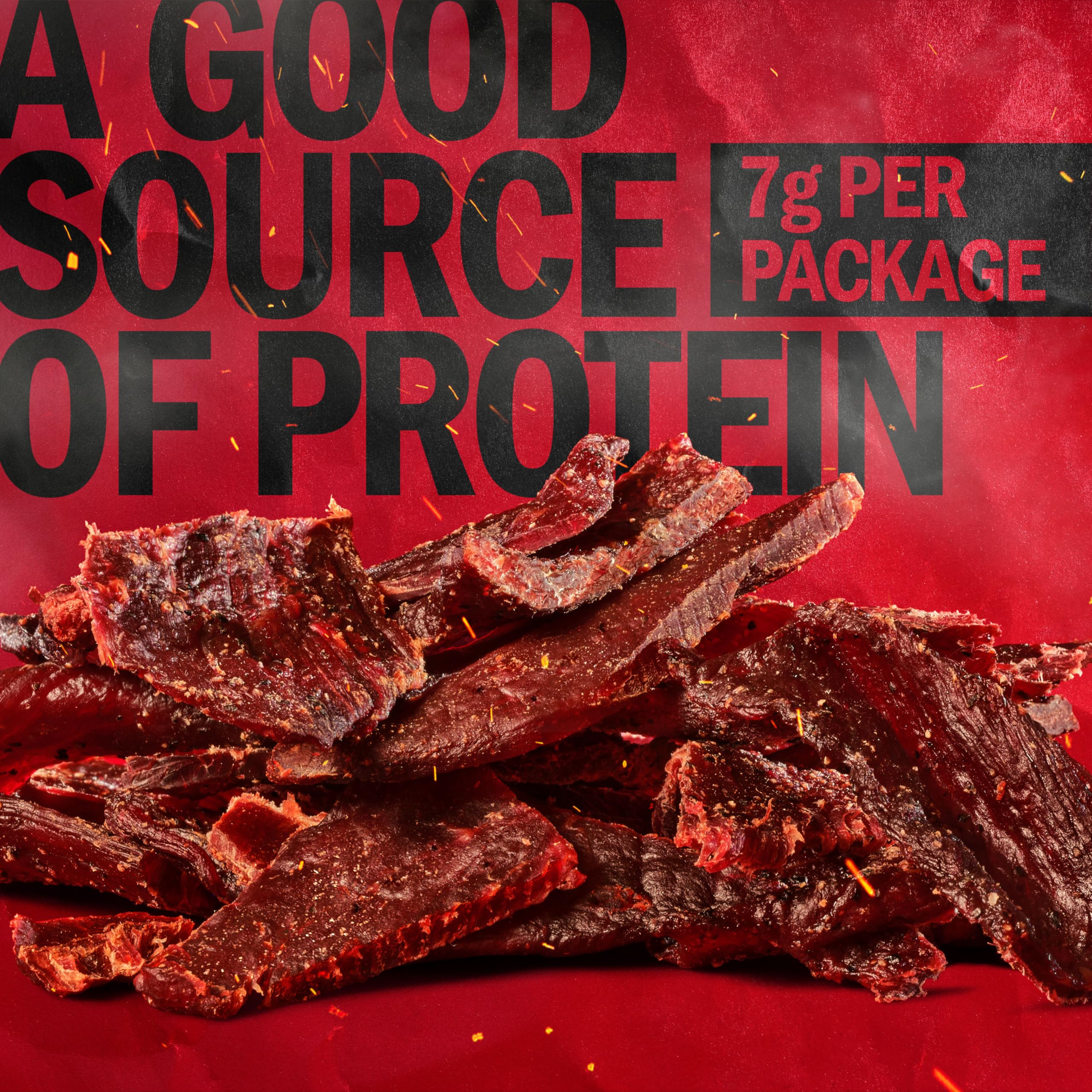 Jack Link's Beef Jerky, Teriyaki, Multipack Bags - Flavorful Meat Snacks for Lunches, Ready to Eat Protein Snacks, Individual Packs - 7g of Protein, Made with 100% Beef - 0.625 oz (Pack of 20)