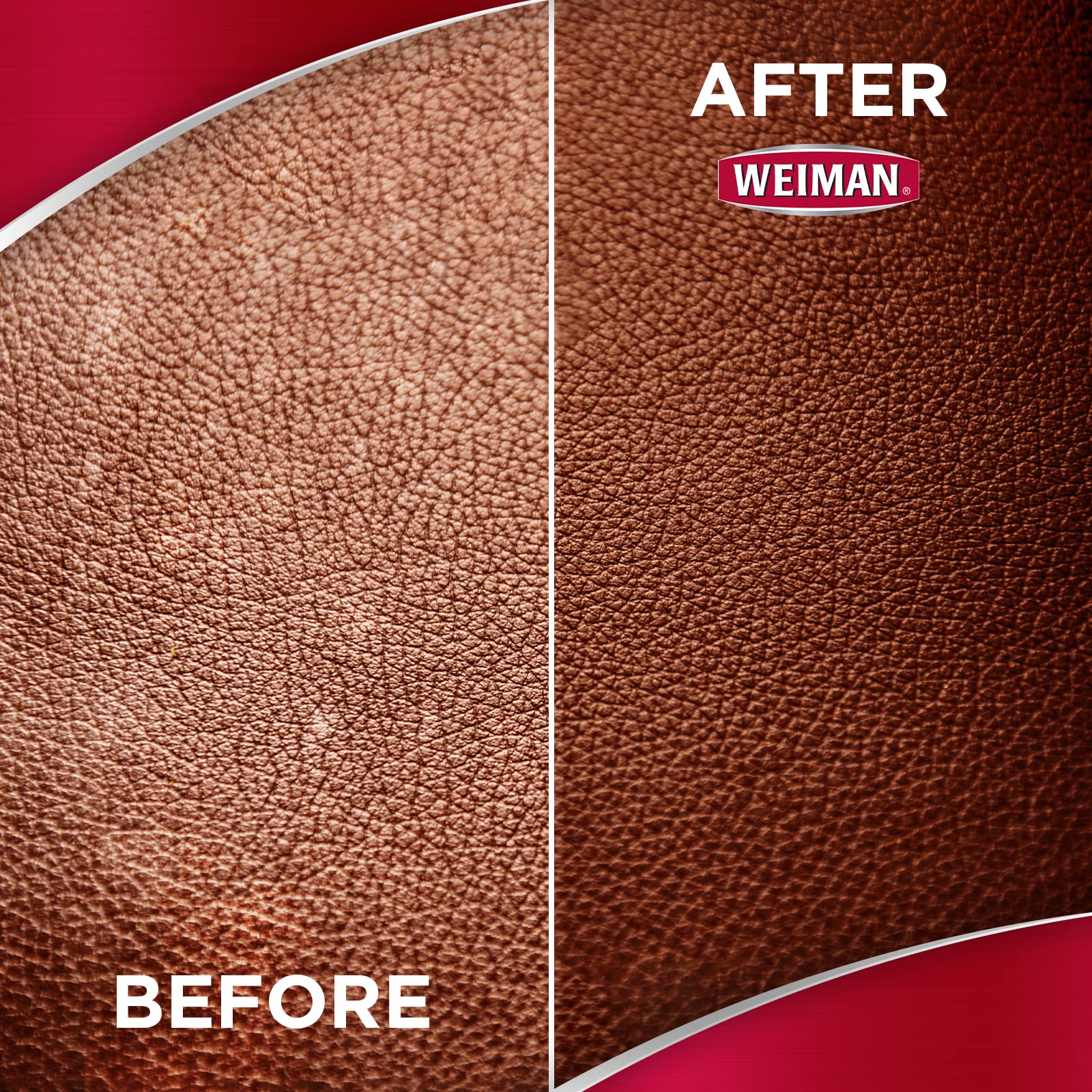 Weiman Leather Cleaner Wipes - Clean Condition UV Protection Help Prevent Cracking or Fading of Furniture, Car Interior, Couch, and Shoes, 2 Pack with Microfiber Cloth