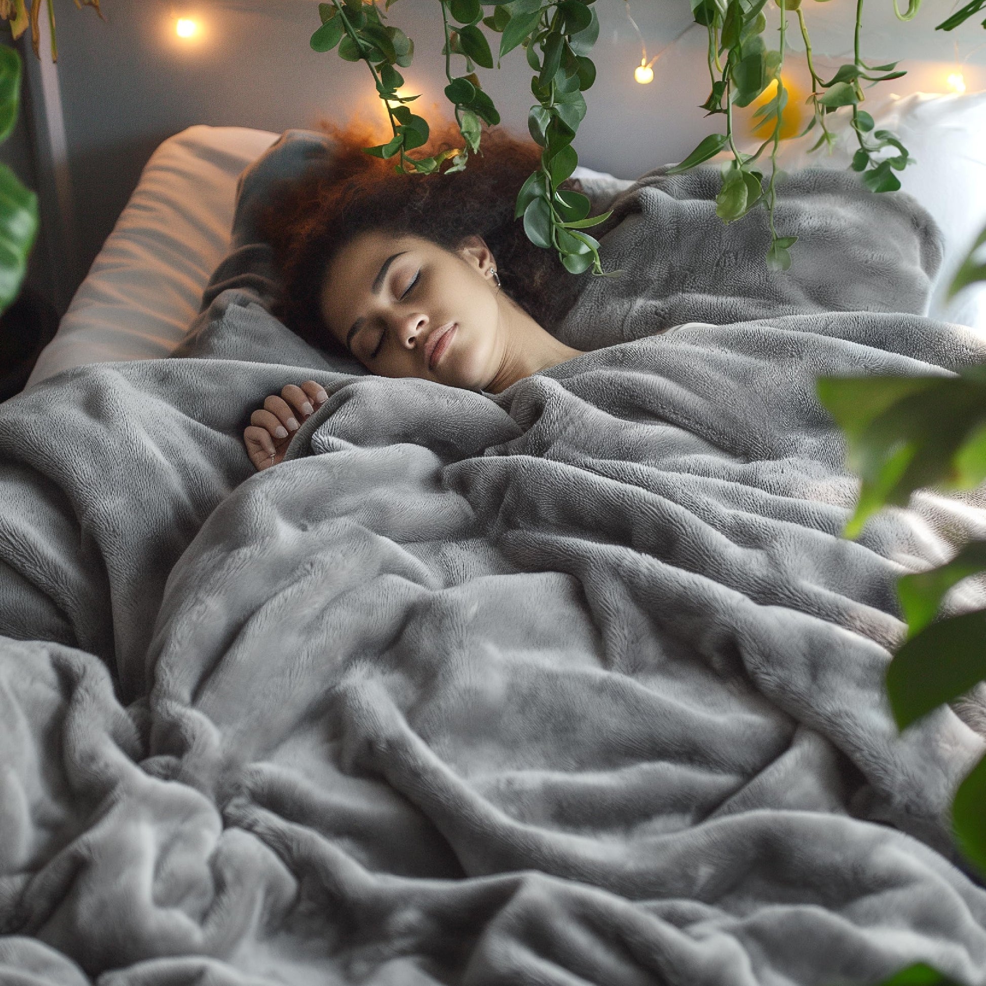 Bedsure GentleSoft Fleece Bed Blankets Queen Size Grey - Soft Lightweight Plush Fuzzy Cozy Luxury Fall Blanket Microfiber, Room Home Decor Gifts for Women and Men, 90x90 inches