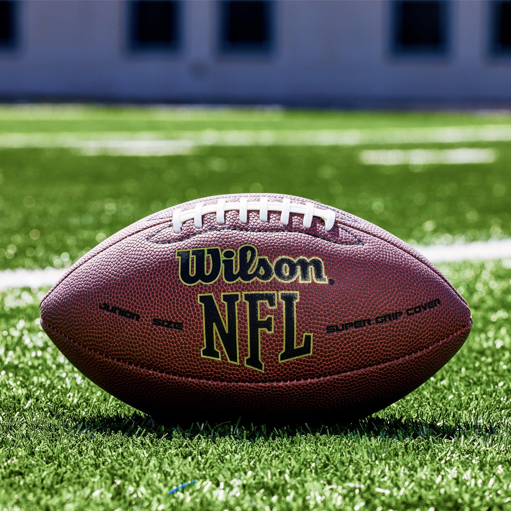 Wilson NFL Super Grip Composite Football - Official Size, Brown