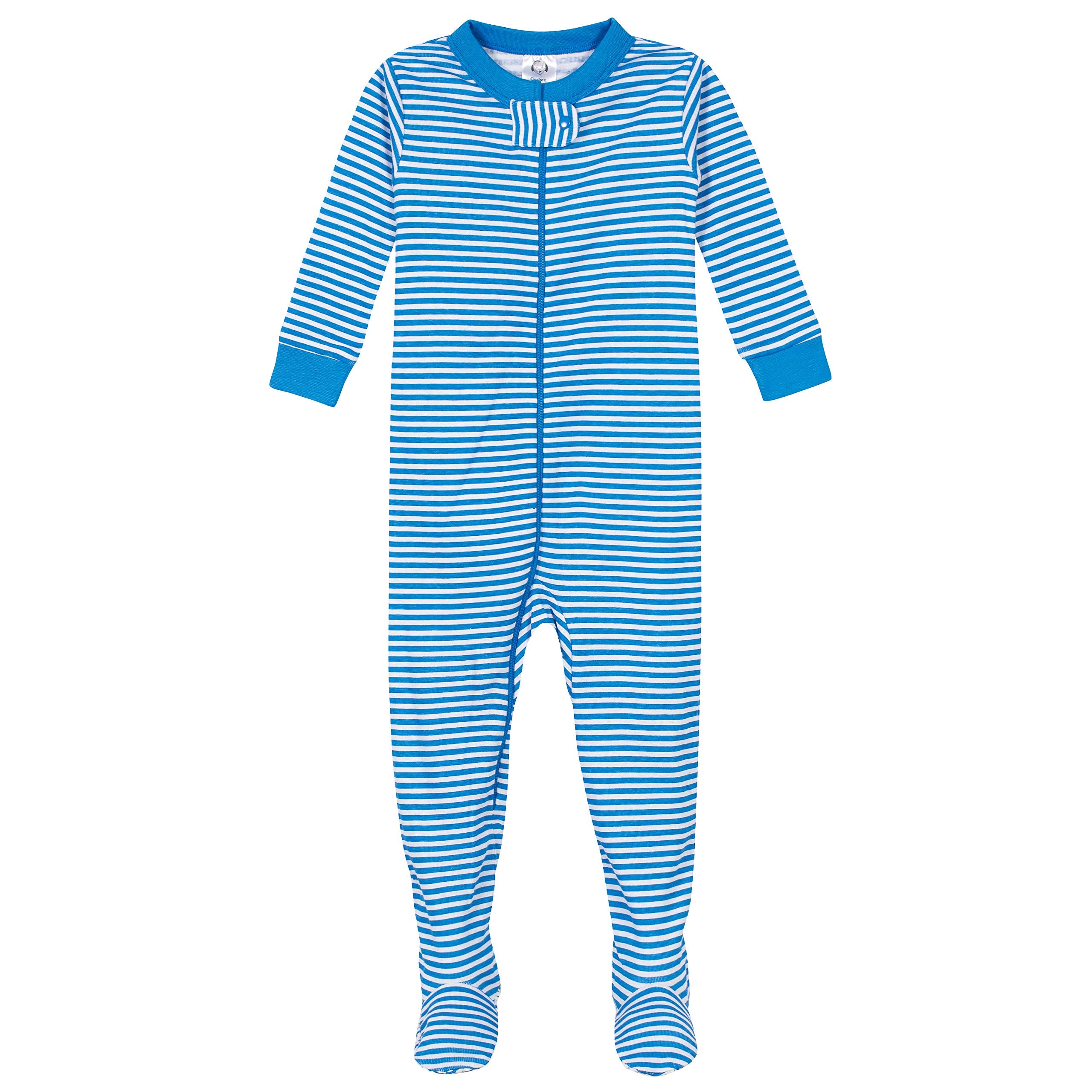 Gerber Baby Boys' 4-Pack Footed Pajamas, Dinosaurs Space Grey, 18 Months