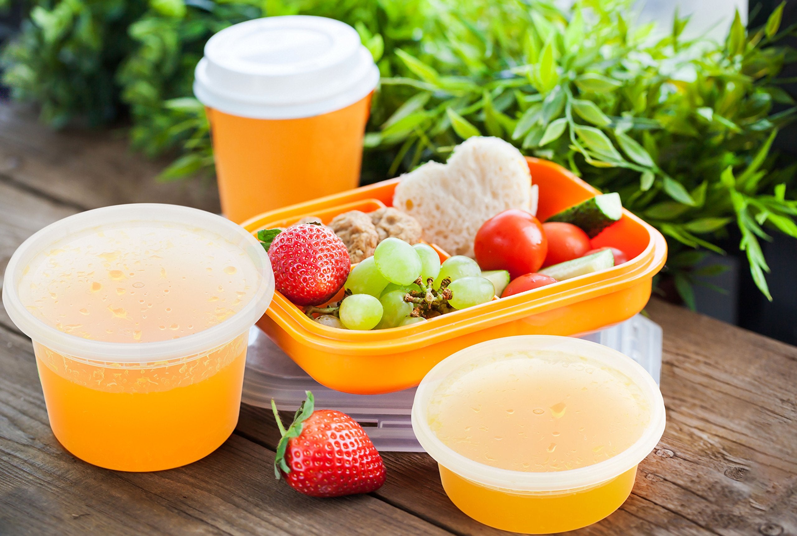 Glotoch 24 Pack 16 oz Deli Containers with Lids, Plastic Food Storage Freezer Storge Soup Containers with Lids - Microwave, Freezer & Dishwasher Safe Eco-Friendly, BPA-Free, Reusable & Stackable