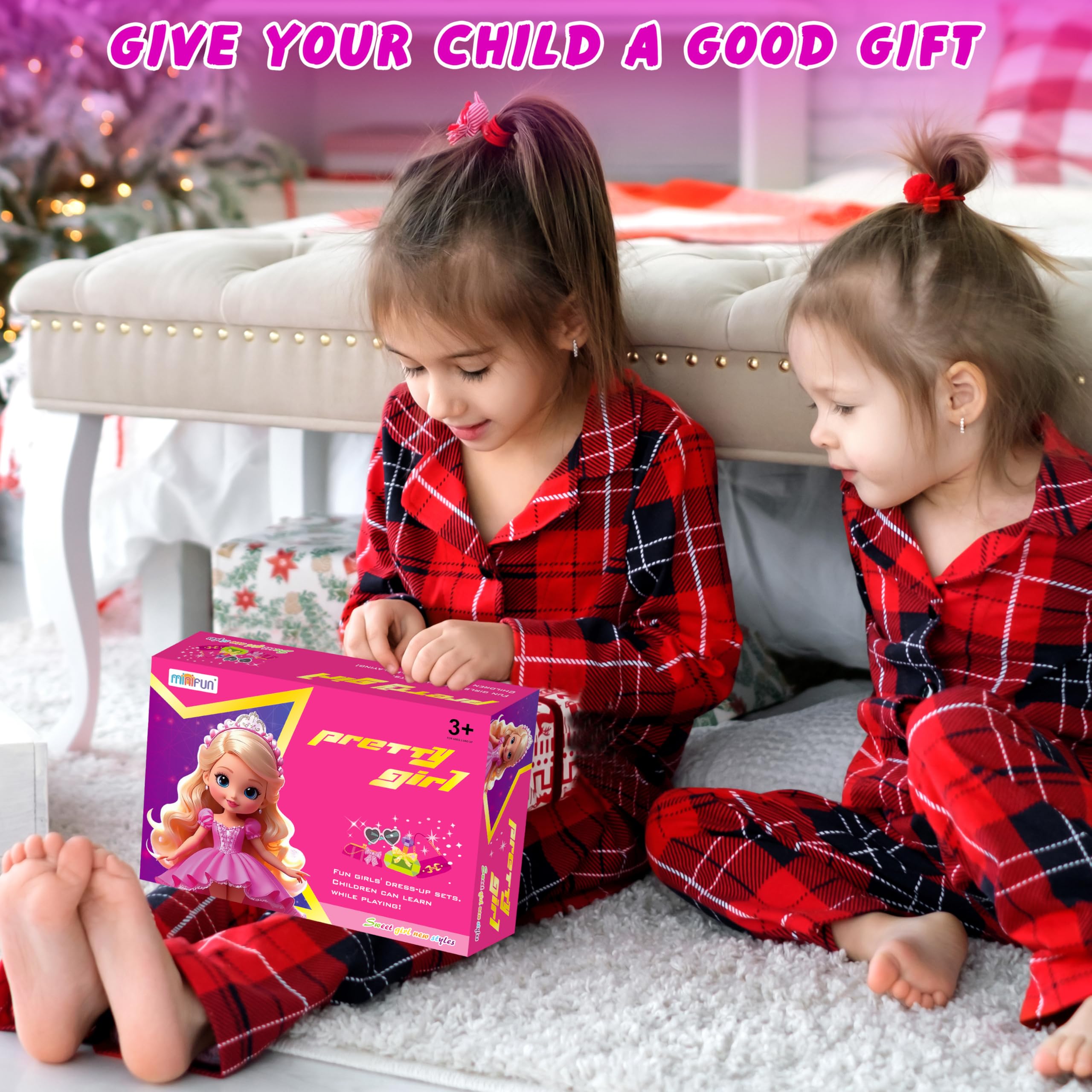 135 Pcs Doll Clothes and Accessories with Doll, Princess Gowns, Fashion Dresses, Slip Dresses, Top, Pants, Jumpsuit, Swimsuits, Shoes, Hangers, Doll Dress up Toys for Girls Kids Toddlers Toy Gifts