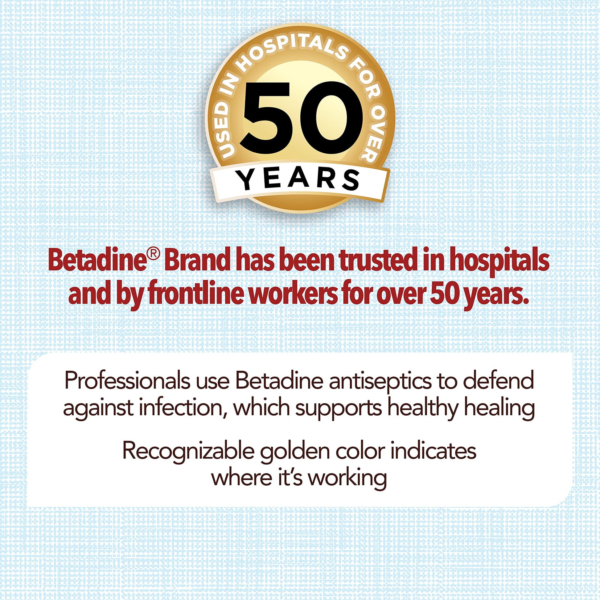 Betadine Antiseptic Liquid First Aid Solution, Povidone-iodine 10%, Infection Protection, Kills Germs In Minor Cuts Scrapes And Burns, No Sting Promise, No Alcohol or Hydrogen Peroxide, 8 FL OZ