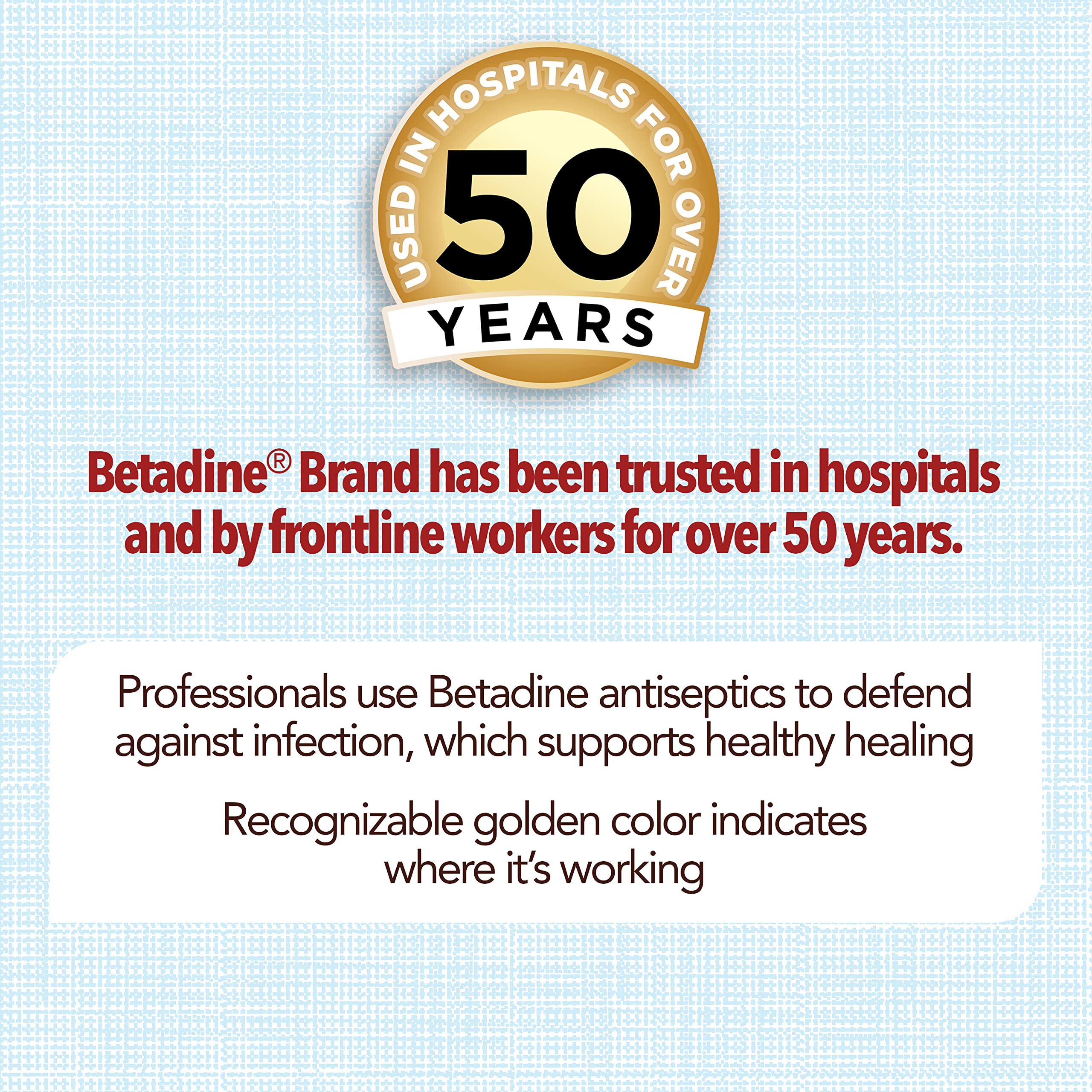 Betadine Antiseptic Liquid First Aid Solution, Povidone-iodine 10%, Infection Protection, Kills Germs In Minor Cuts Scrapes And Burns, No Sting Promise, No Alcohol or Hydrogen Peroxide, 8 FL OZ
