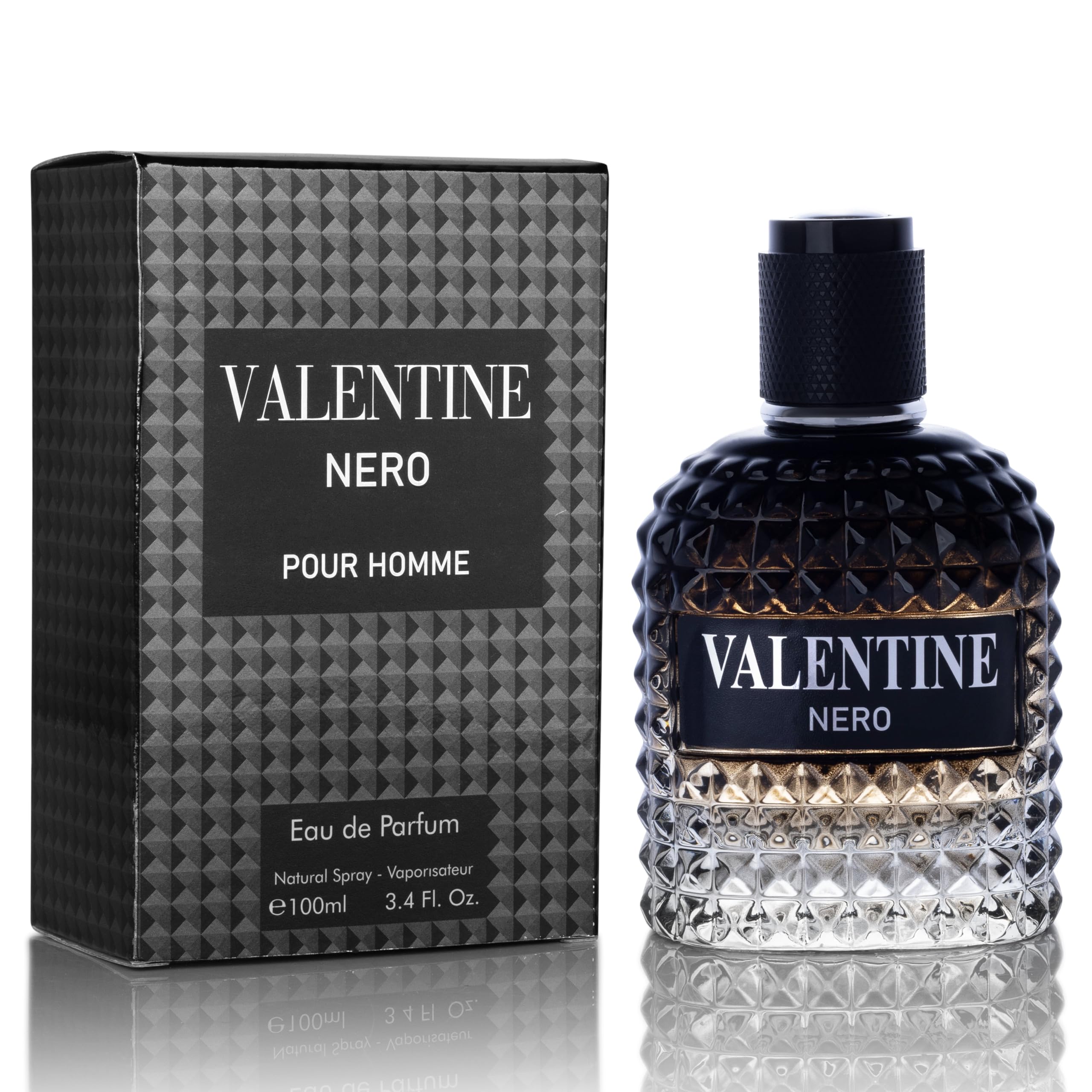 URBAN COLLECTION Valentine Nero für Herren – holzig-aromatischer Duft mit blumigen und mineralischen Noten – maskuliner Duft – 100 ml