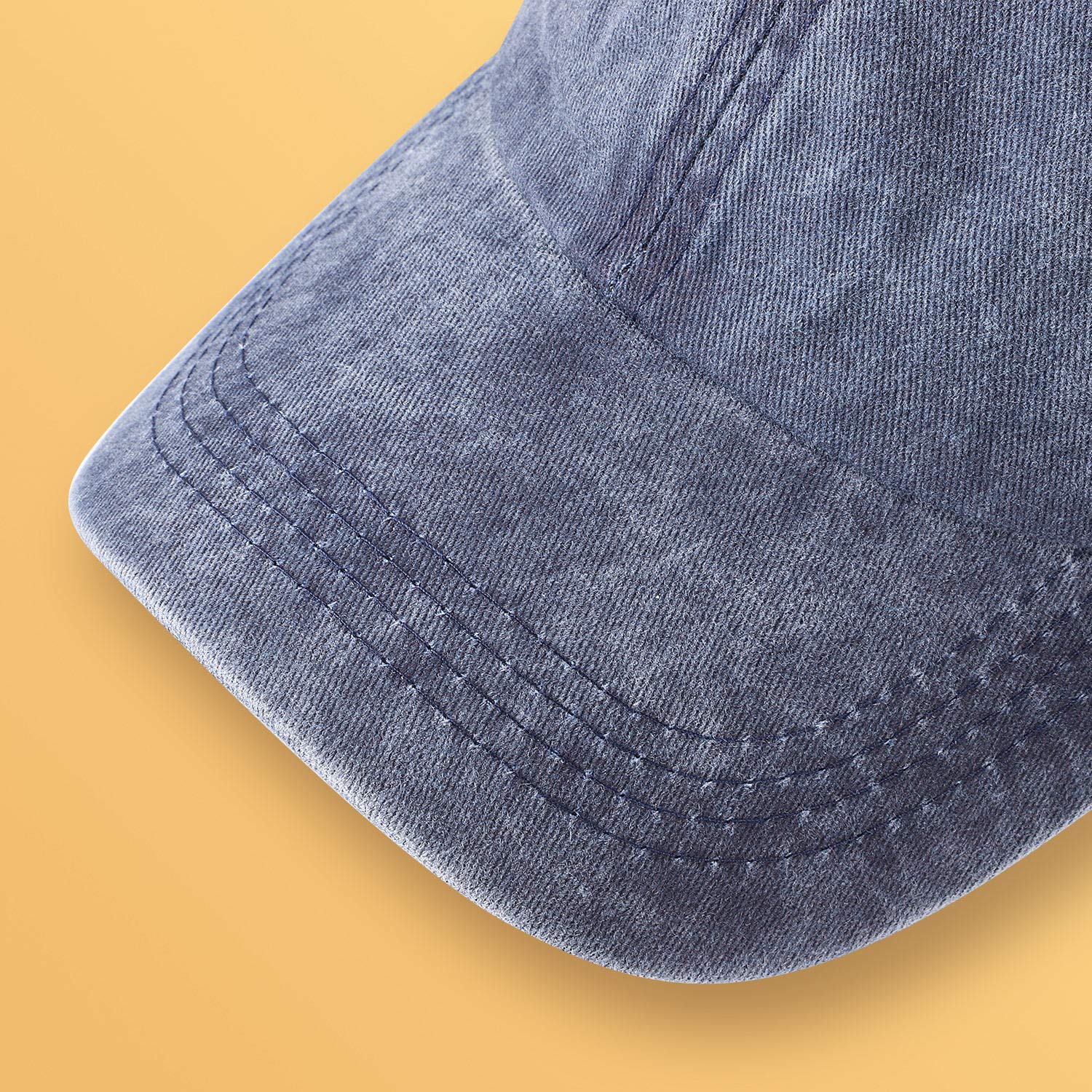 MEINICY 3 Pack Washed Plain Baseball Cap, Retro Adjustable Dad Hats Gift for Men/Women,Unstructured/Cotton