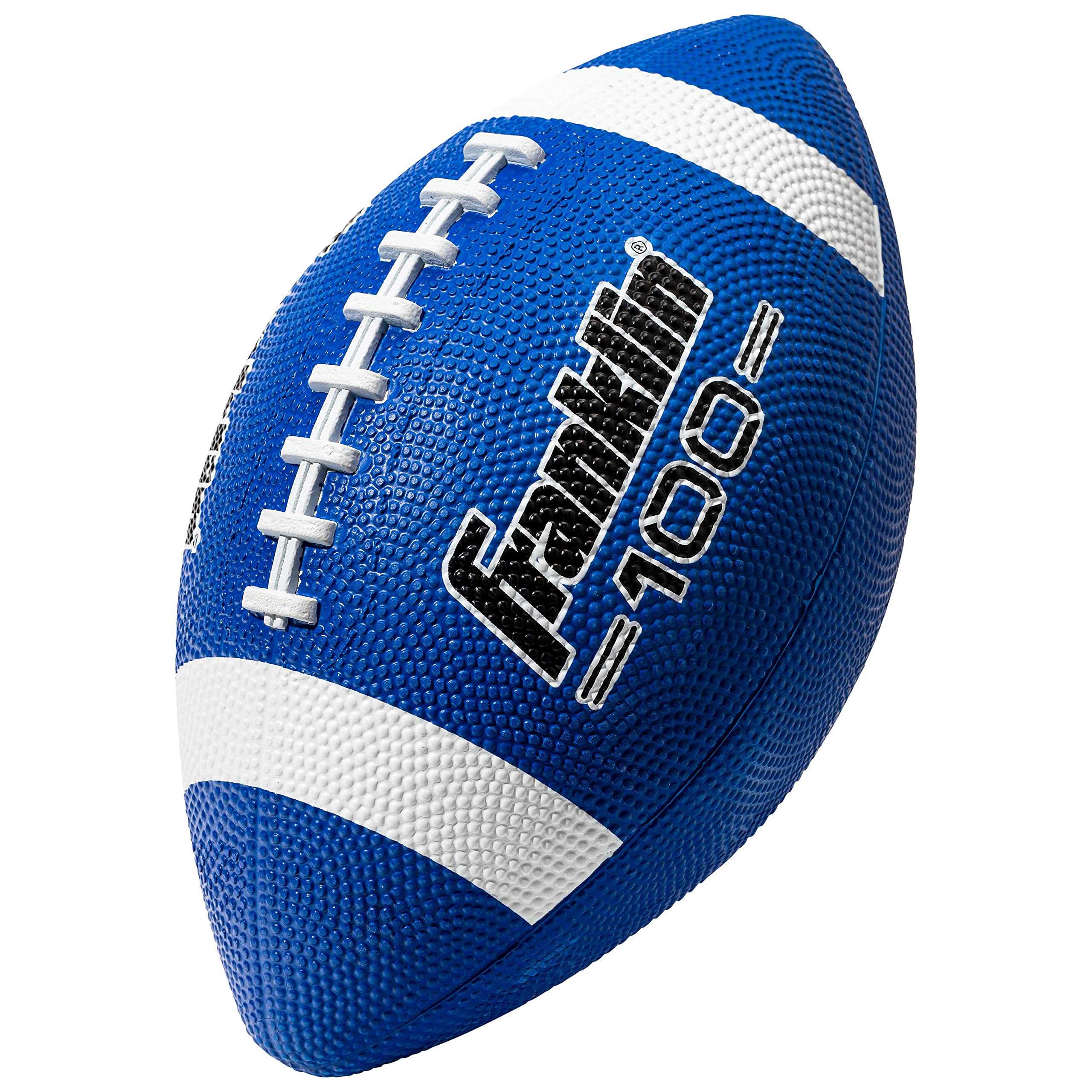 Franklin Sports Grip-Rite 100 Gummi-Junior-Football – Blau