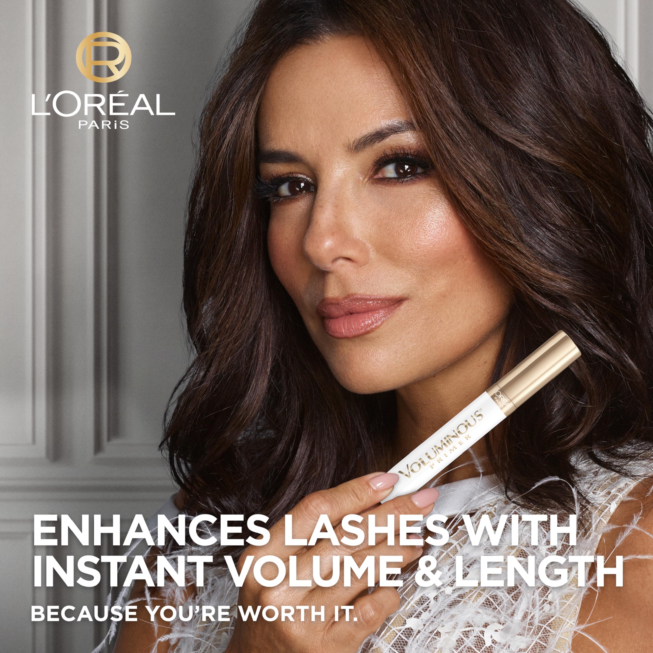 L'Oreal Paris Voluminous Lash Boosting Conditioning Primer Mascara, White Primer, 0.24 Fl Oz., 1 Count