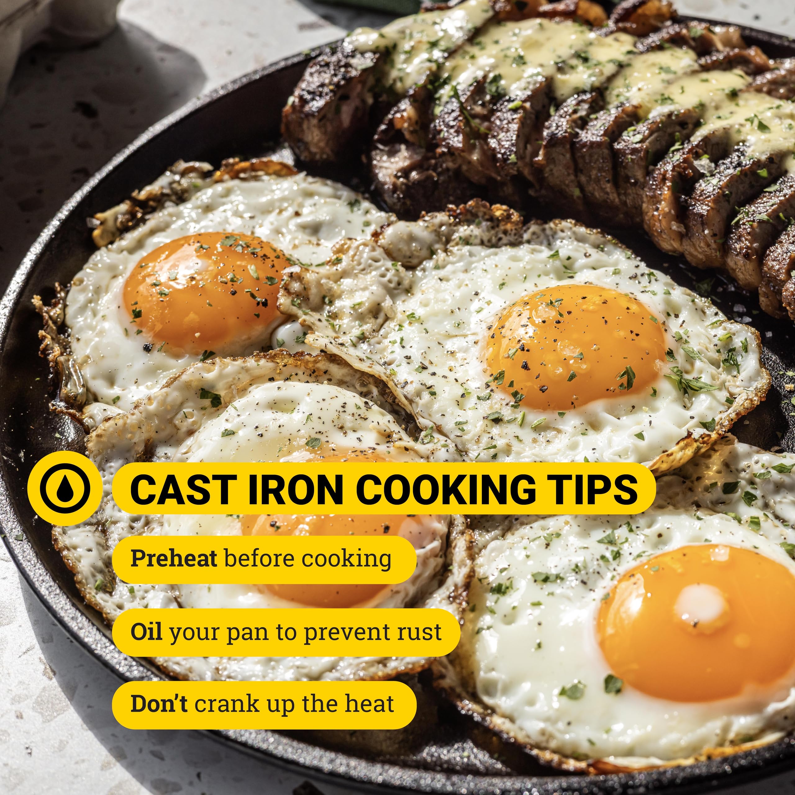 Lodge L9OG3 Cast Iron Round Griddle, Pre-Seasoned, 10.5-inch - Made in USA, Compatible with Stovetop, Oven, Grill & Campfire
