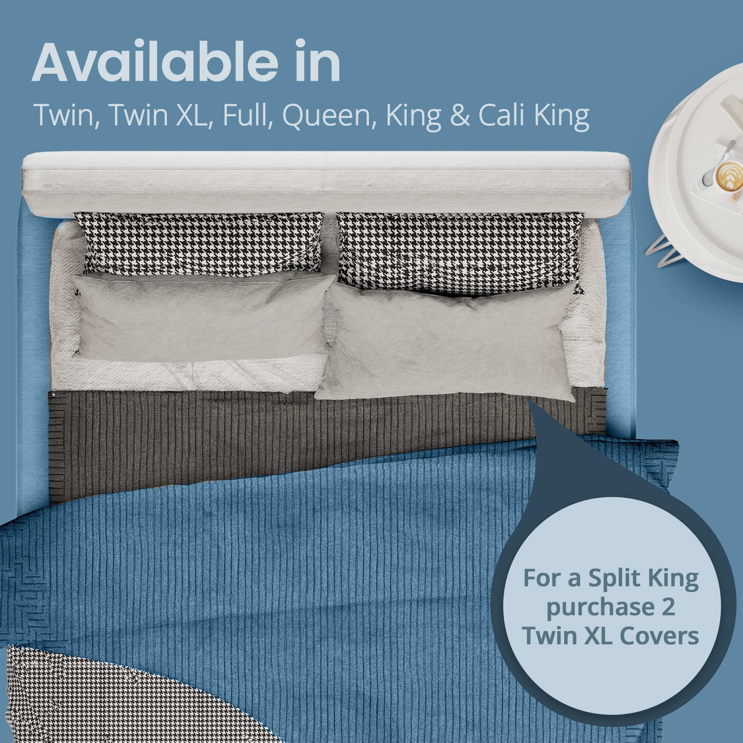 SafeRest Waterproof Queen Size Mattress Protector - Fitted with Stretchable Pockets - Machine Washable Cotton Mattress Cover for Bed