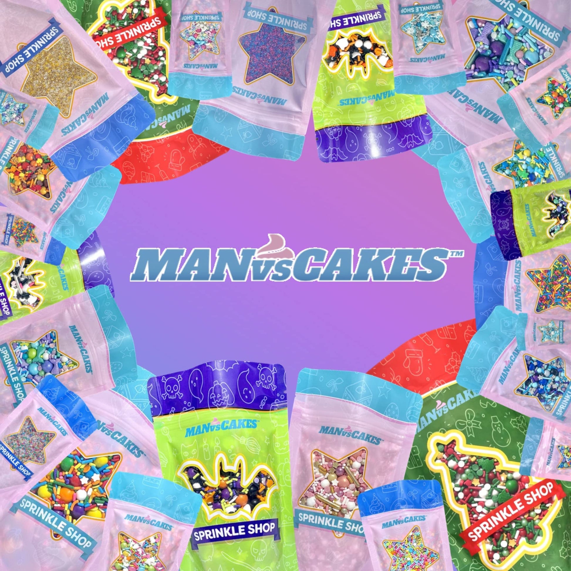Sprinkles | Frozen in Sugar Sprinkle Mix | Blue Sprinkles | Confetti Sprinkles | Metallic Sprinkles | Snowflake Sprinkles | Cake Sprinkles (Pink purple blue)