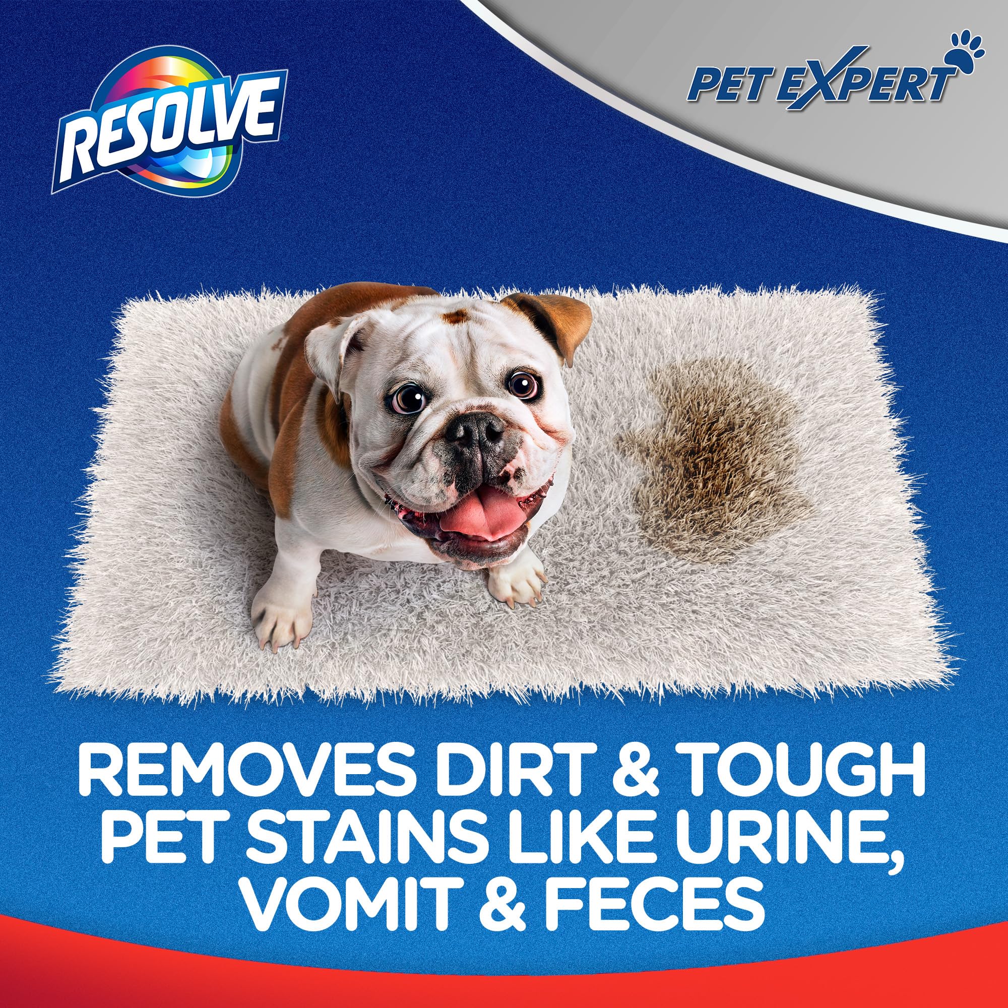 Resolve Pet Expert Carpet Spot & Stain Remover Spray Refill, Pet Stain and Odor Remover, Carpet Cleaner, 60 Oz